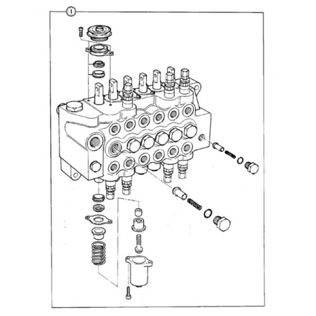 Valve excavator sideshift suitable for JCB 3CX 4CX