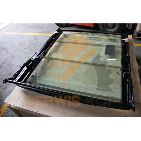 Window with rear glass - P21 cabin suitable for JCB 3CX 4CX