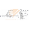 Blade suitable for Komatsu WA320 - 570x330x28.5