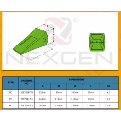 Tooth Bucket PC400 suitable for KOMATSU STYLE