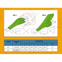 Tooth L/H HIDROMEK - 810/10640