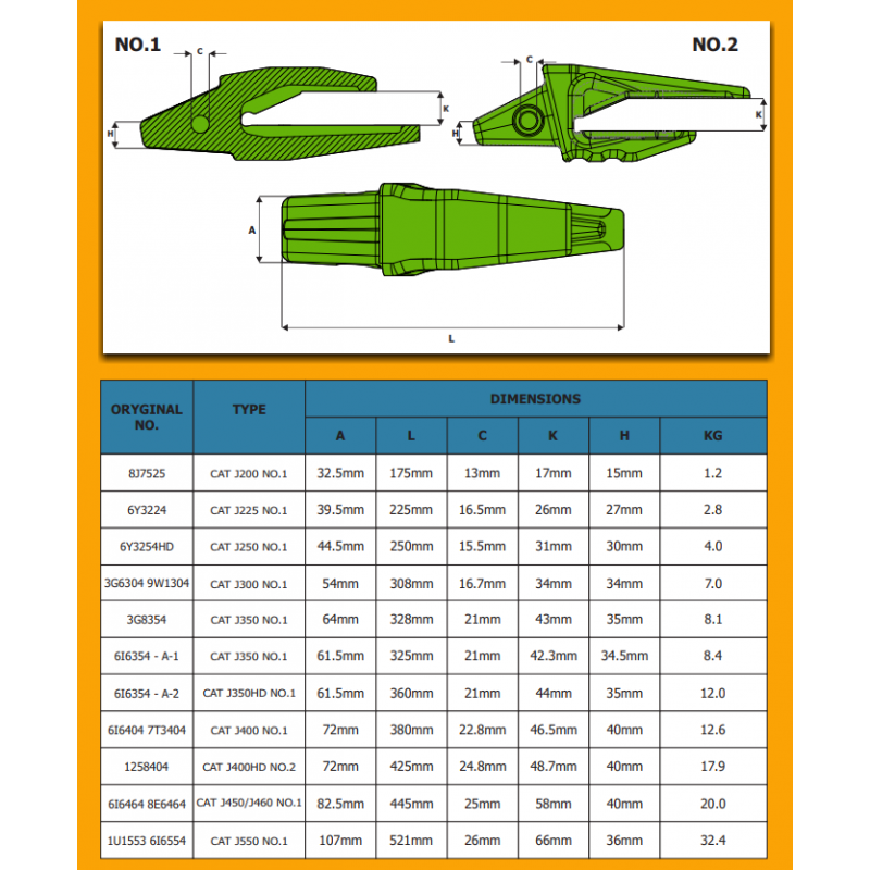 Адаптер зуба экскаватора J450/J460