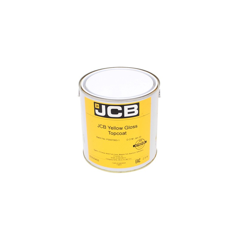 Paint suitable for JCB - full gloss yellow 2.5L - 4220/0402