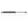 Strut door stay 98-01 suitable for JCB 4CX 3CX