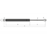Rear Window Gas Actuator Fit for JCB 3CX 4CX 1994-2001