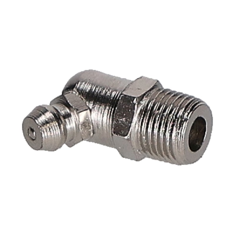 Nipple grease 1/8 BSP - 45 degree suitable for JCB Nipple grease 1/8 BSP - 45 degree suitable for JCB