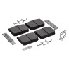 Brake pads kit suitable for JCB Fastrac 60mm / Set for the rear axle Brake pads kit suitable for JCB Fastrac 60mm / Set for the rear axle
