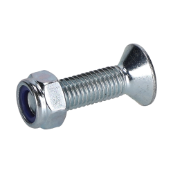 Bolt and nut for teeth suitable for JCB Mini