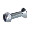 Bolt and nut for teeth suitable for JCB Mini