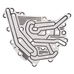 Gasket for the solenoid valve adapter suitable for the JCB gearbox