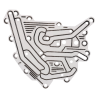 Gasket for the solenoid valve adapter suitable for the JCB gearbox
