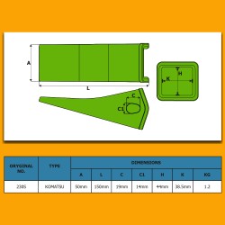 Tooth suitable for New Holland