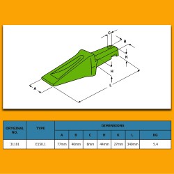 Bofors teeth for excavators - 31101