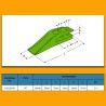 Tooth suitable for TEREX TLB840 TLB850 TLB890 TLB990