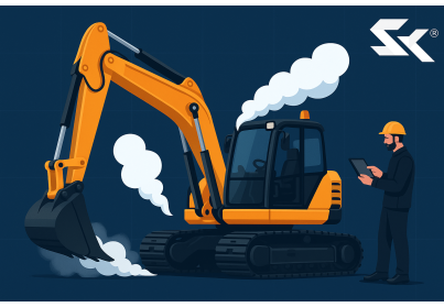 JCB Emits White Smoke – Causes, Diagnosis, and Solutions