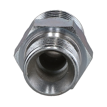 HYDRAULIC ADAPTER c/w FILTER 3/4" BSP × 1 1/16" UNF – SUITABLE FOR JCB MACHINES
